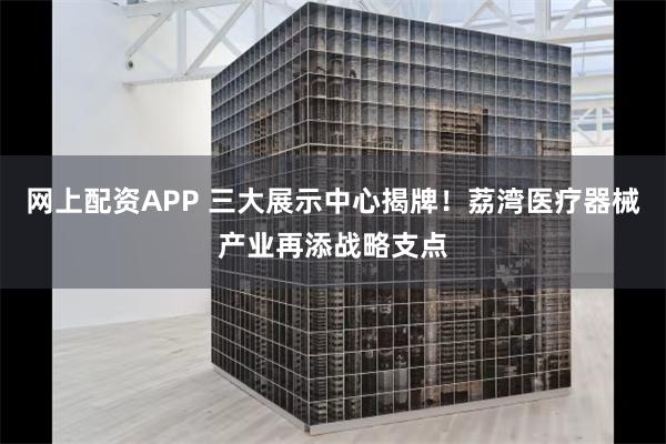 网上配资APP 三大展示中心揭牌！荔湾医疗器械产业再添战略支点