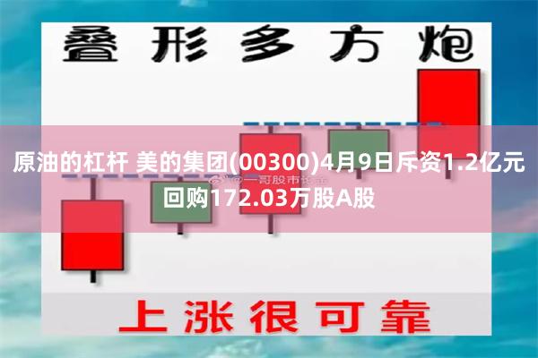 原油的杠杆 美的集团(00300)4月9日斥资1.2亿元回购172.03万股A股