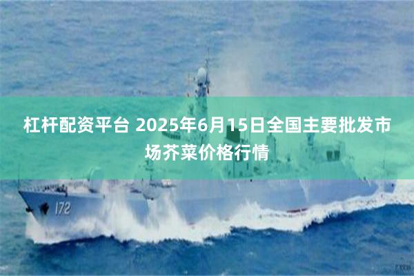 杠杆配资平台 2025年6月15日全国主要批发市场芥菜价格行情